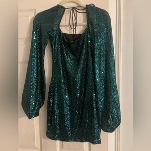 Lucy in the Sky emerald dress
